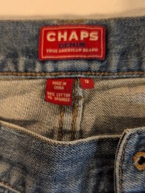 Chaps Women Light Blue Denim Jeans with Red Label